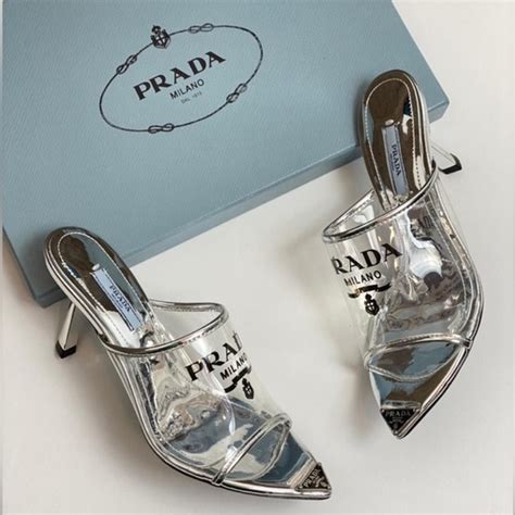 prada plexiglass heels|prada leather sandals.